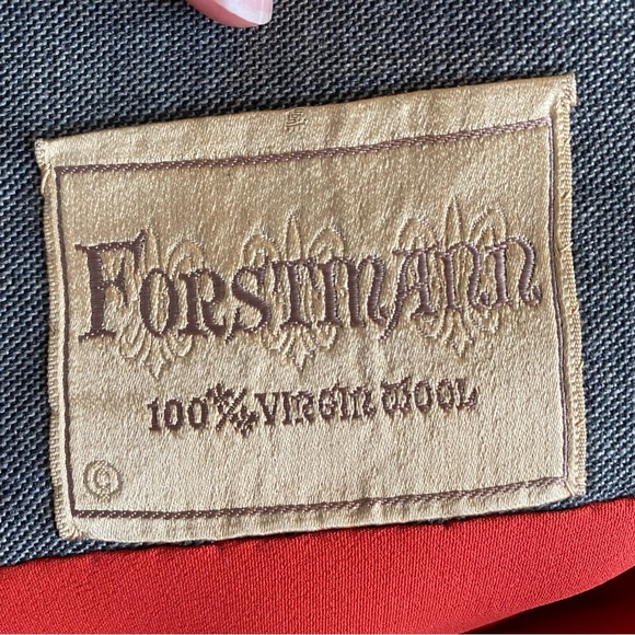 Vintage 1940s Forstmann Virgin Wool Grey Coat. Double Breasted. Size 4 or 6. - Picture 8 of 16